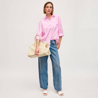 Rhonda Woven Tote | Ivory