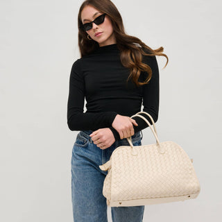 Rhonda Woven Tote | Ivory