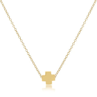 16" Necklace Gold - Signature Cross Gold