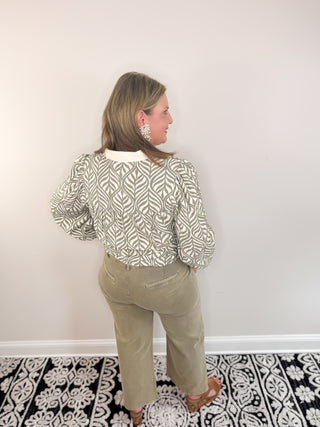 Chic Wide Leg Pants | Olive