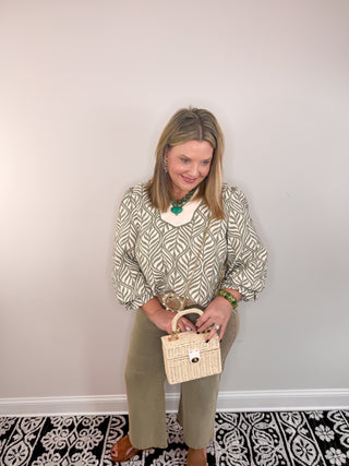 Chic Wide Leg Pants | Olive