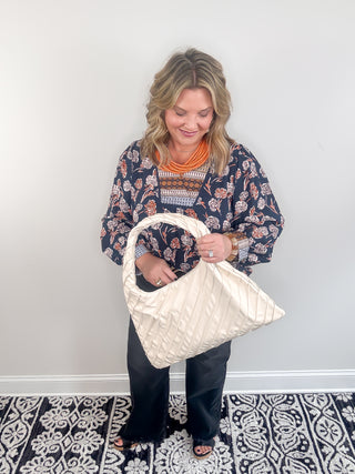 Allie Hobo Bag | Bone