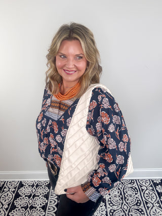 Allie Hobo Bag | Bone