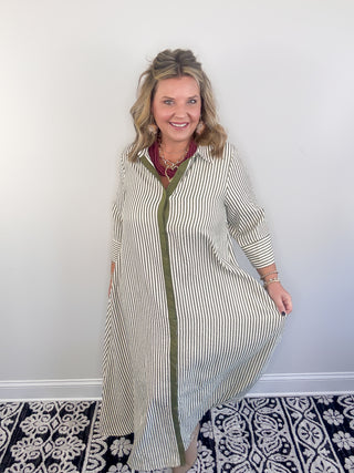 The Olive Line Dress