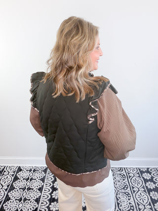 The Untamed Quilted Vest | Black
