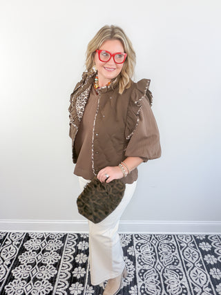 The Untamed Quilted Vest | Espresso