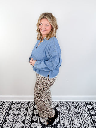 Blue Jean Beauty Top