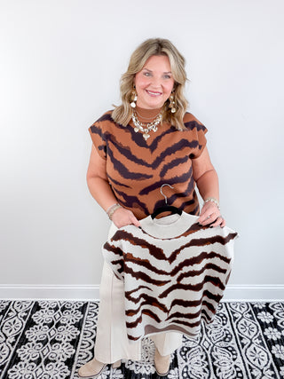 Feline Fine Sweater | Camel