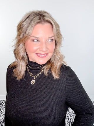 Ribbed in Style Sweater | Black