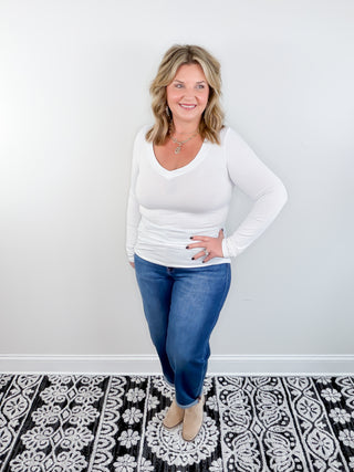 The Classic V Top | White