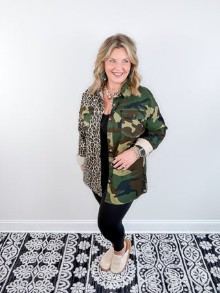 Camo & Claws Oversized Shacket