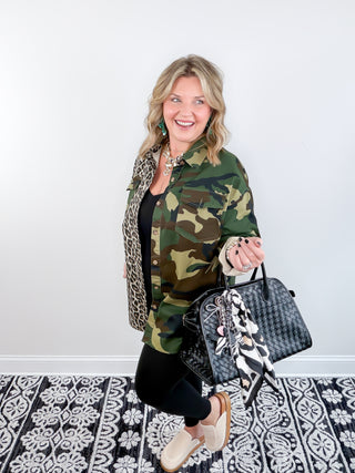 Camo & Claws Oversized Shacket