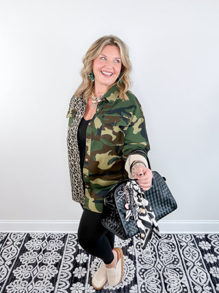 Camo & Claws Oversized Shacket