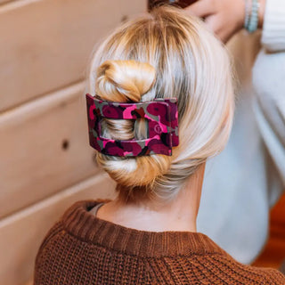 Garden Glam Flat Rectangle Hair Clip