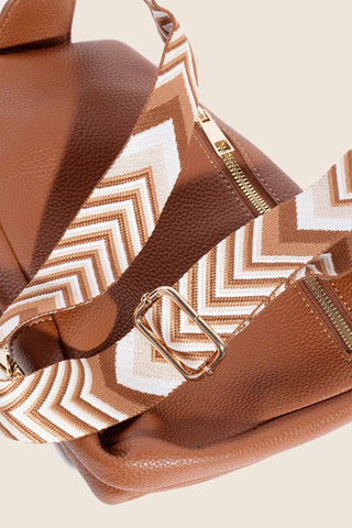 Chevron Strap Sling Bag