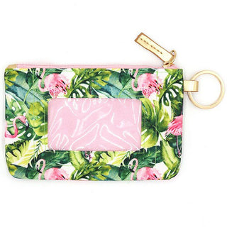 Tropical Flamingo ID Wallet & Detachable Lanyard