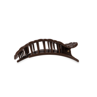 Truly Taupe Quilted Medium Flat Round Clip