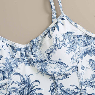 Blue Paradise Swimsuit W/Coverup