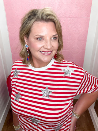 Patriotic Pop Sequin Tee