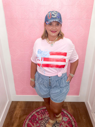 Breezy Light Denim Shorts
