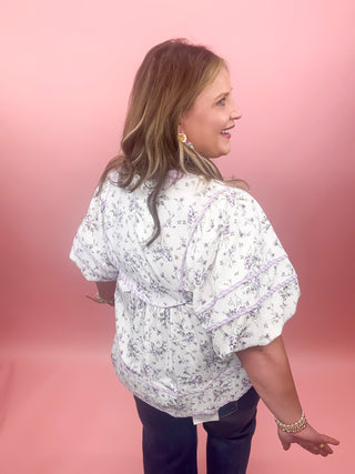 Lavender Whisper Blouse