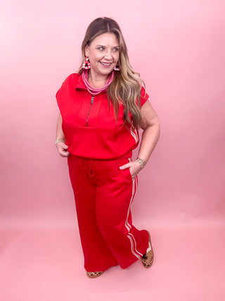 Jet Setter Stripe Luxe Wide Leg Pants