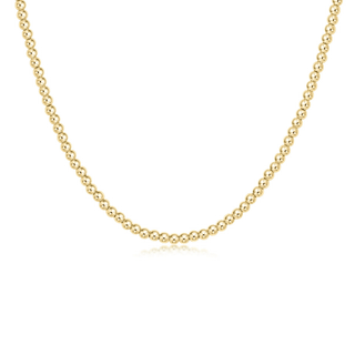 15" Choker Classic Gold 3mm Bead
