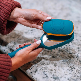 Teleties Detangler Hair Brush | Teal With It