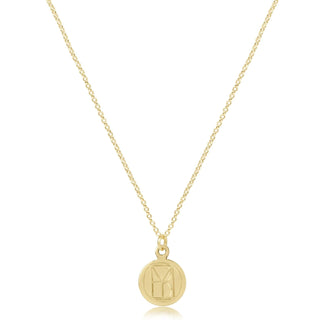 16" Necklace Gold - Be You Small Gold Disc