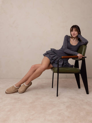 Brandi Platform Cozy Mule Slipper