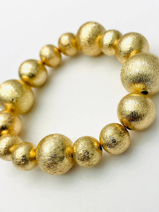 Chic Mixed Big Ball Bracelet | Gold