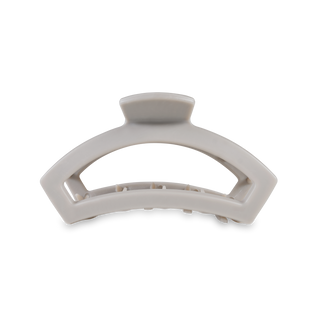 Open Silver Flames Medium Hair Clip
