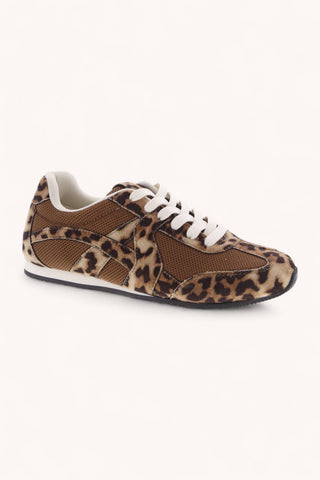 Maggie Leopard Mesh Sneakers