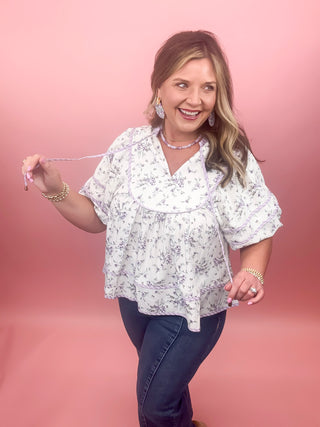 Lavender Whisper Blouse