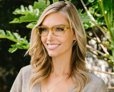 +2.50 Prism Focus Reading Glasses Green/Orange