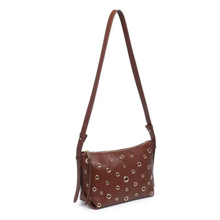 Taran Grommet Crossbody Chocolate