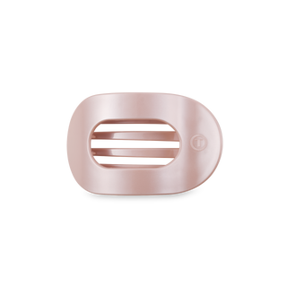 Pearly Pink Small Round Flat Hair Clip