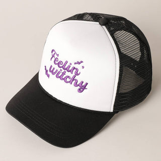 "Feelin Witchy" Halloween Trucker Hat