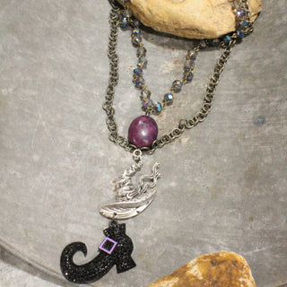 Purple Passion Witch Attire Layered Necklace