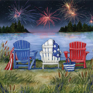 Adirondack Chair 4th Of July Cocktail Napkins