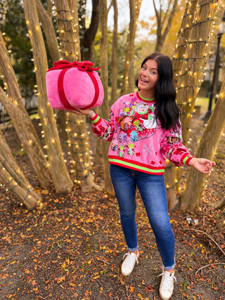 Queen Of Sparkles | Vintage Mrs. Claus Sleigh Sweatshirt