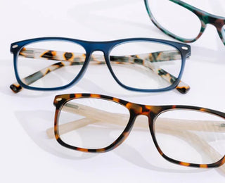 Dexter Reading Glasses - Navy/Chai Tortoise