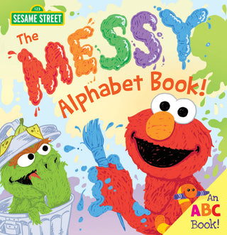 'The Messy Alphabet Book' featuring Elmo and Oscar from Sesame Street.