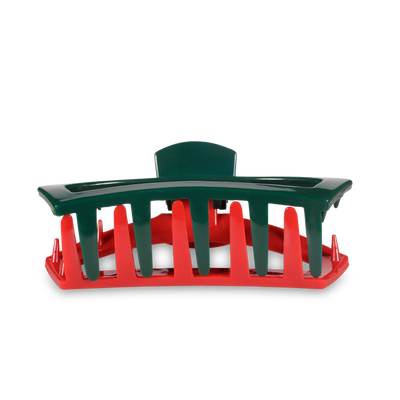 Open Red and Green Large Hair Clip