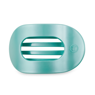 Totally Turquoise Large Round Flat Hair Clip