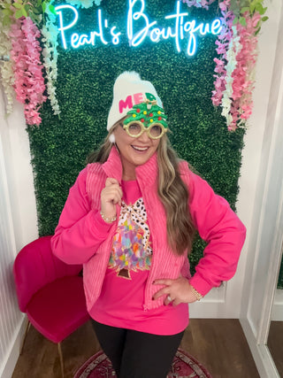 Christmas Tree Pastel Coquette Sweatshirt