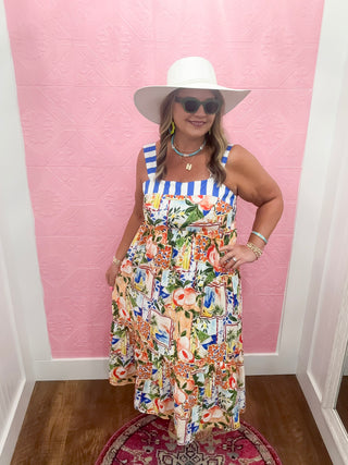 Tropical Breeze Midi Dress