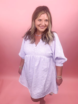 Wisteria Whisper Mini Dress