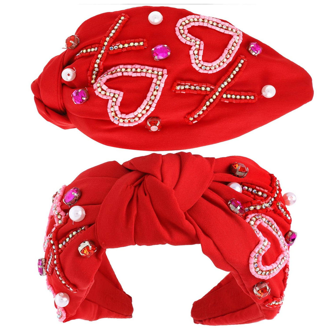 XOXO Valentine's Day Knotted Embellished  Headband