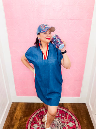 Denim Vibe Mini Dress